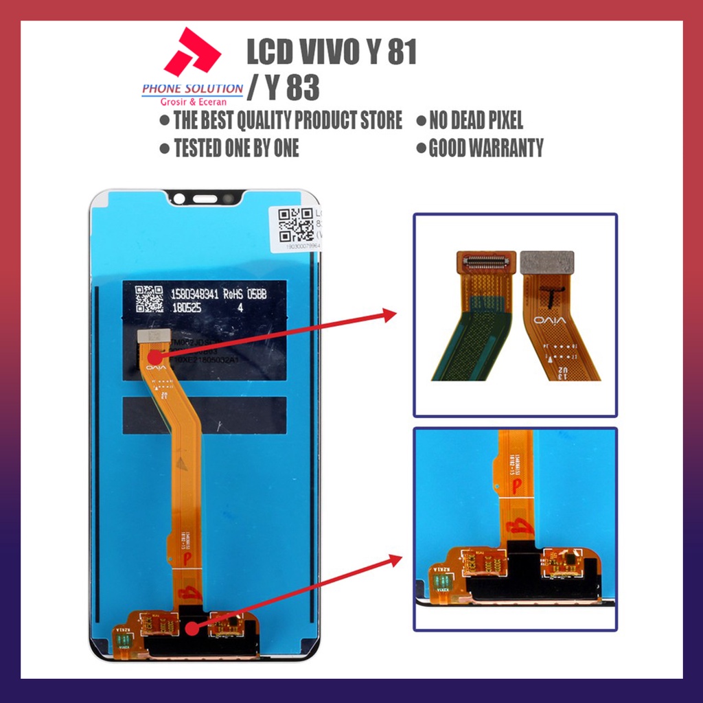 LCD Vivo Y83 LCD Vivo Y81 ORIGINAL 100% Fullset Touchscreen // Supplier LCD Vivo - Garansi 1 Bulan