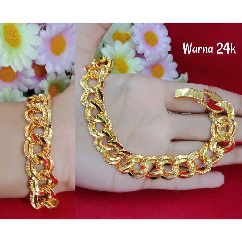 emas mudah gelang rantai wanita