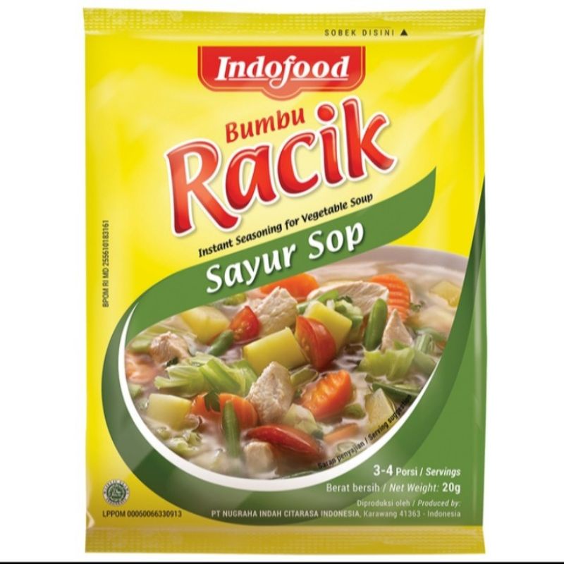 

indofood bumbu racik sayur sop