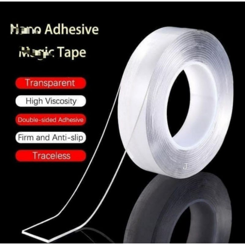 

Double Tape Multifungsi Transparan Nano Bening