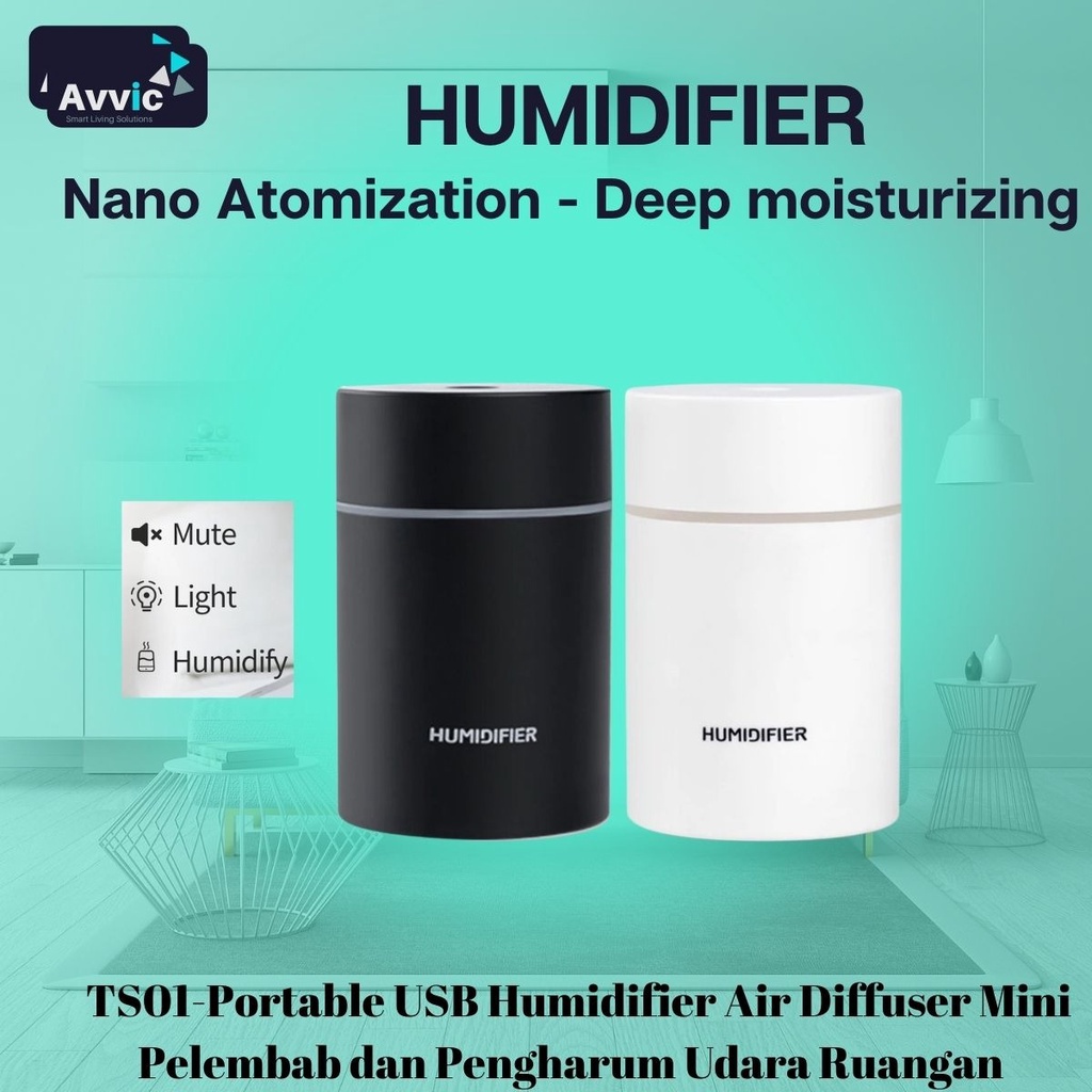 Gift Pack Portable Mini Humidifier AirPurifier OilDiffuser Aromaterapi