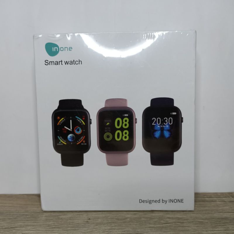 Inone Smartwatch with touchscreen for Android & IOS - HITAM - Smart Watch