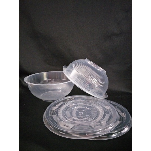 Mangkok Plastik Bakso 650 ml + Tutup PER SLOP