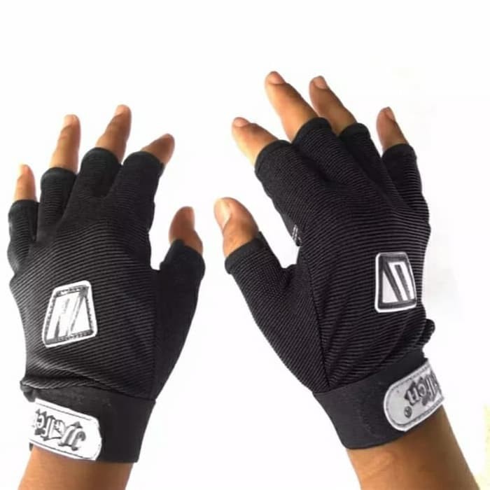 Gloves Sarung Tangan Motor Wolfen Half Finger pendek Glove Half Jari Wolven