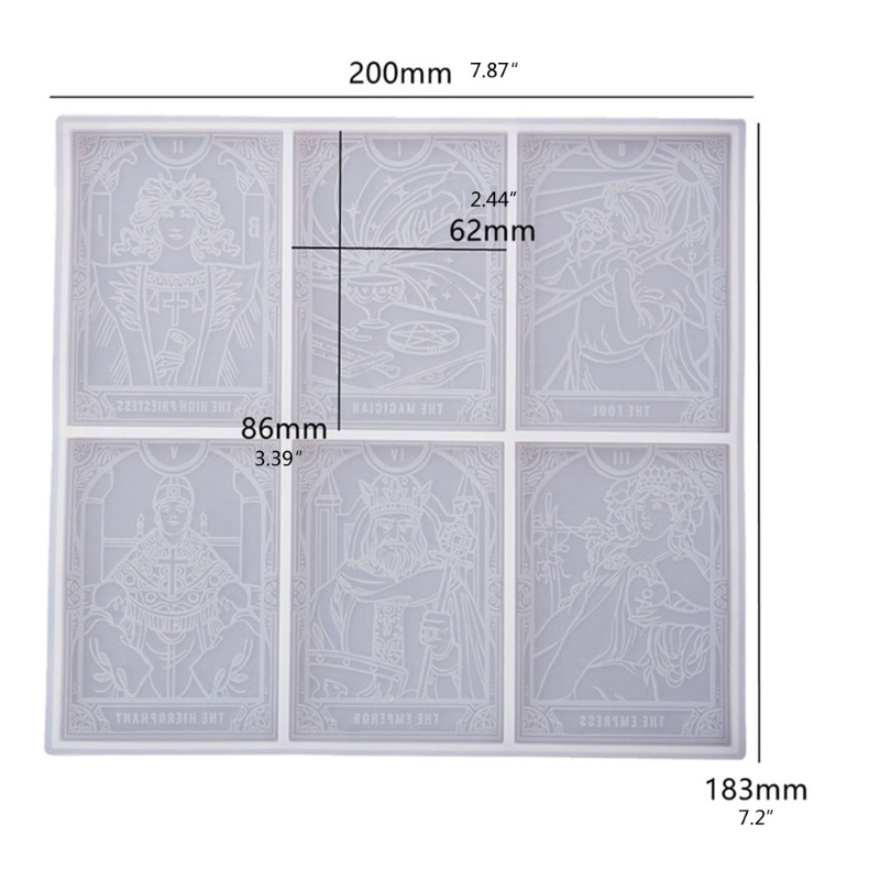 Siy Cetakan Resin Epoksi Bentuk Kartu Permainan Bahan Silikon Untuk Dekorasi Perhiasan Diy