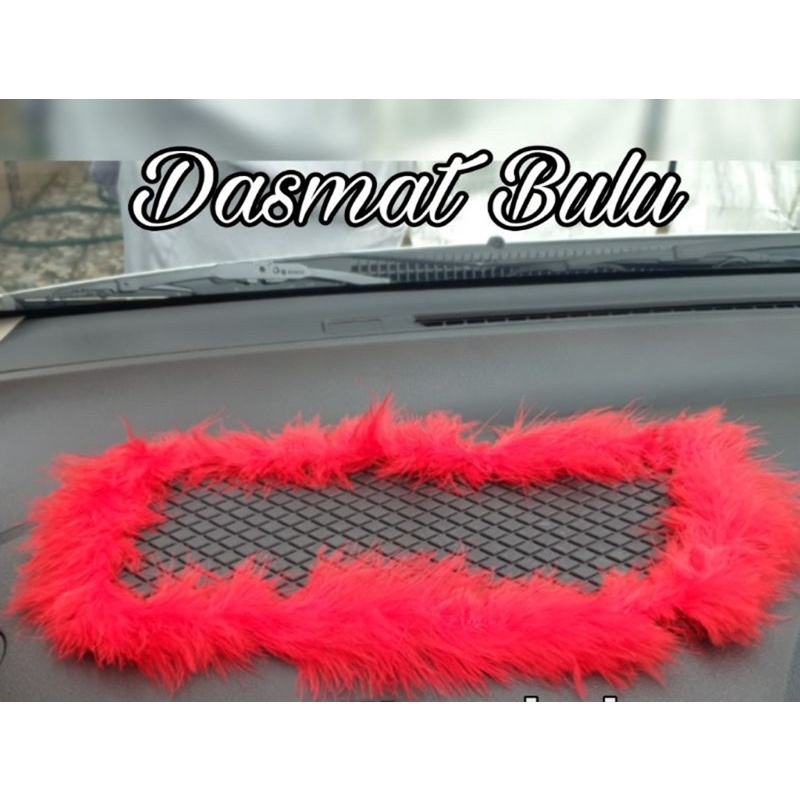 alas bulu anti selip bulu 15*28cm alas Anti Non Slip Selip Dash Alas Tatakan Dashboard Mat Mobil Bul