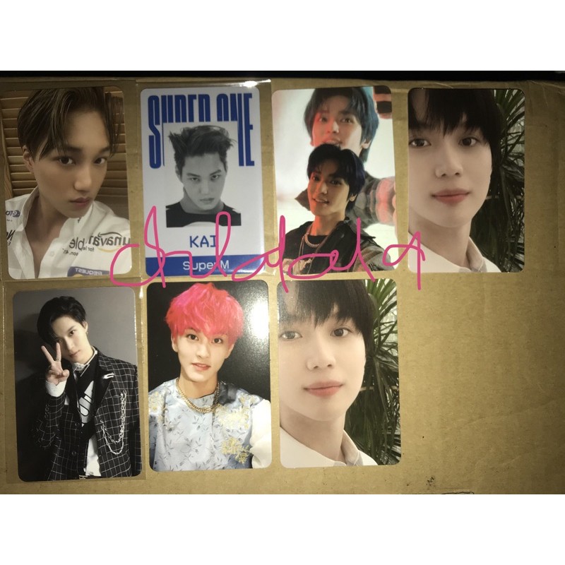 PC PHOTOCARD OFFICIAL SUPERM SUPERONE ALBUM ASIA & USA VERSION (MARK TAEYONG KAI TAEMIN)