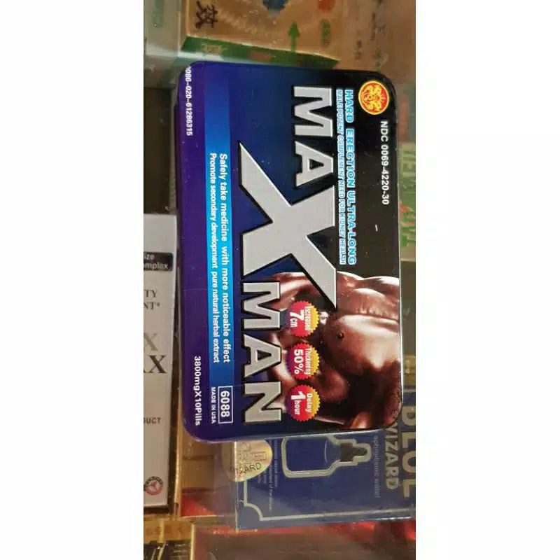 MAXMAN TABLET ASLI ORIGINAL USA IMPORT 10 BUTIR