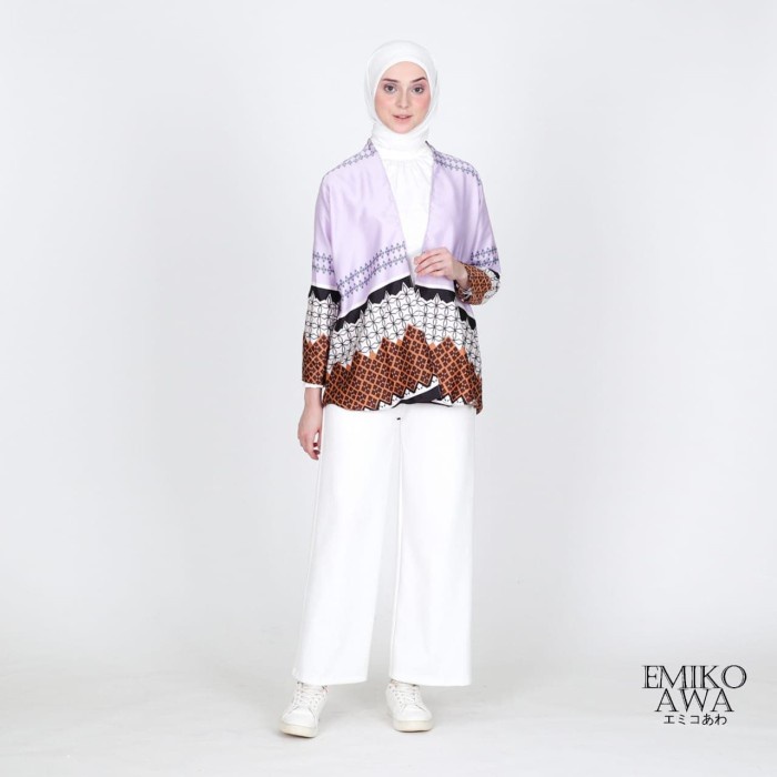Tunik Wanita Simple Rempel Nyaman Jumbo Modern Rayon F1W9 Panjang Adem Bordir Terbaru Murah Corak Te