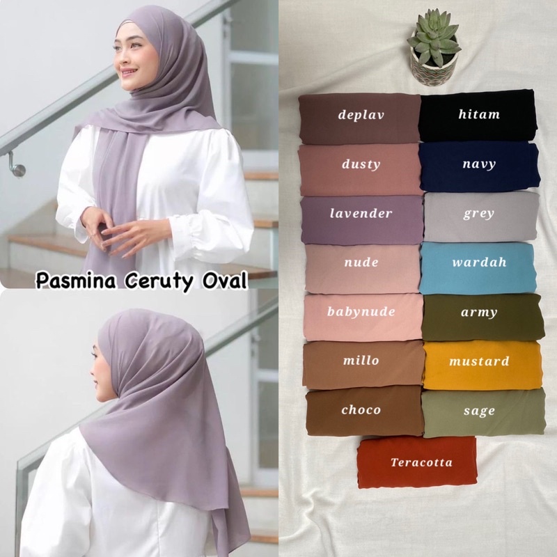 BISA COD || Pasmina Ceruti oval