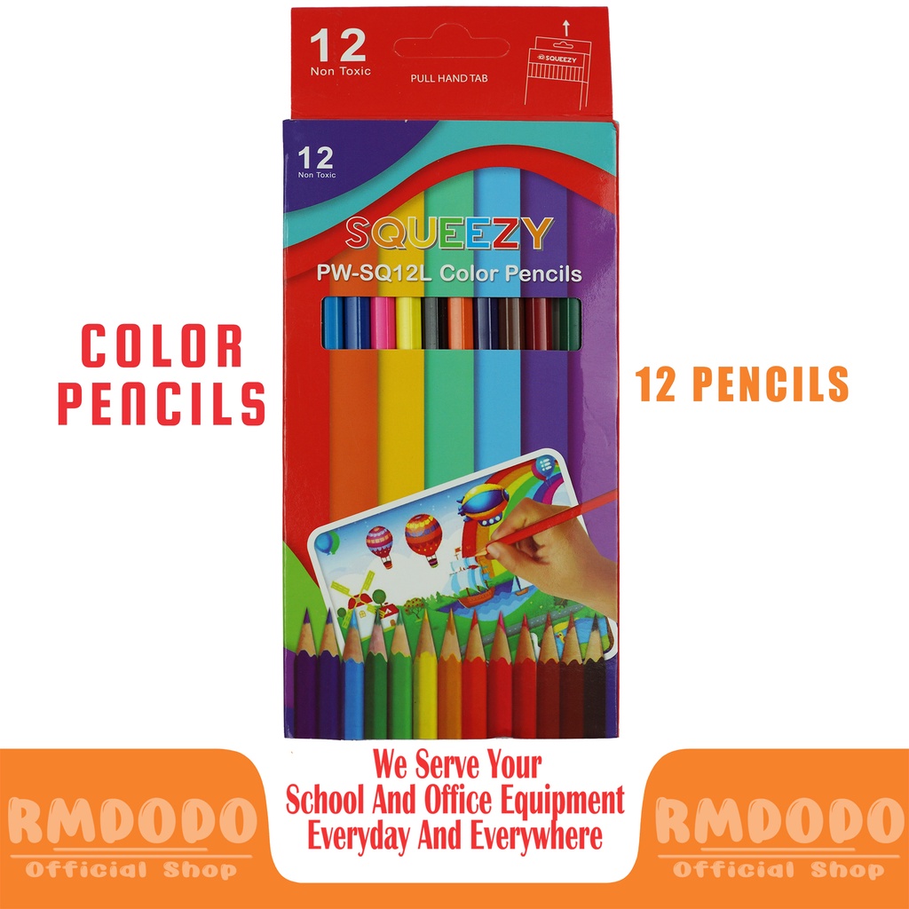 

Rmdodo Pensil Warna Panjang Murah / Color Pencils 12 Warna / Pensil Warna Anak / Pencil Colour