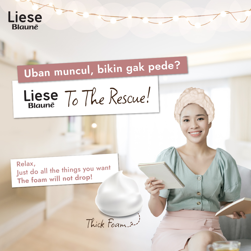 Liese Blaune Bubble Hair Color Cat Pewarna Rambut Natural Lavender Ash