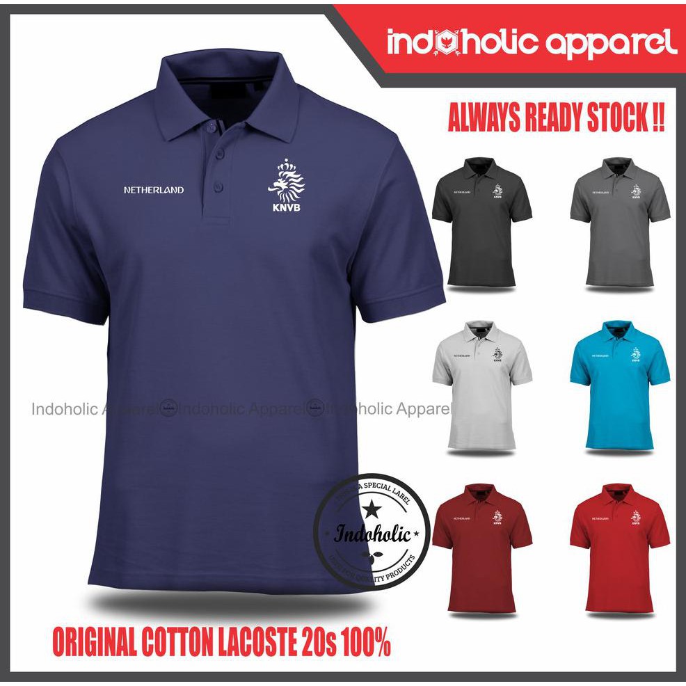 EXCLUSIVE JERSEY ORI WORLD CUP BELANDA NETHERLAND 2018 RUSSIA RUSIA POLO SHIRT KAOS KERAH BAHAN