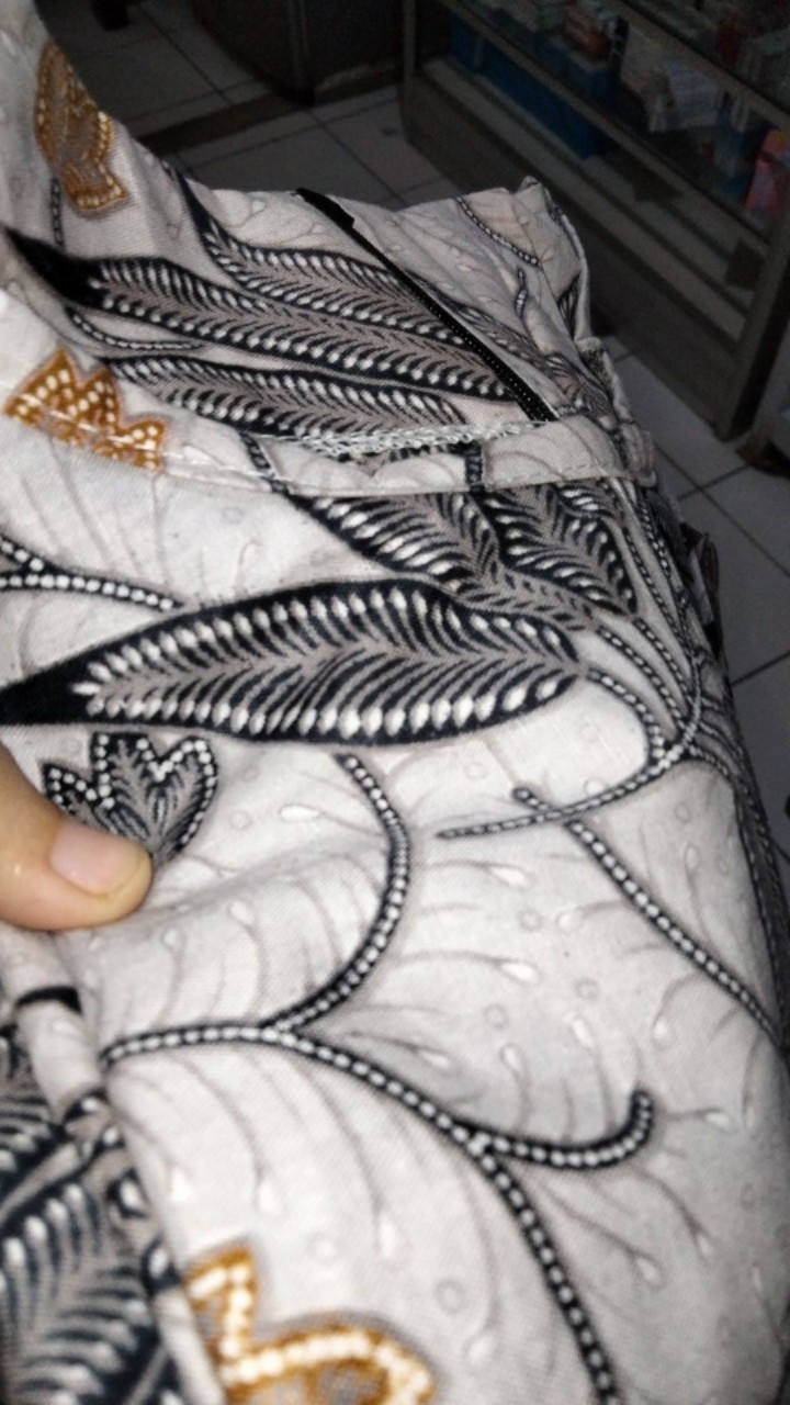 M-l-xl-xxl Batik Tunik Wanita Asj Sa Hrb026 Kenongo Pekalongan Sogan Tulis