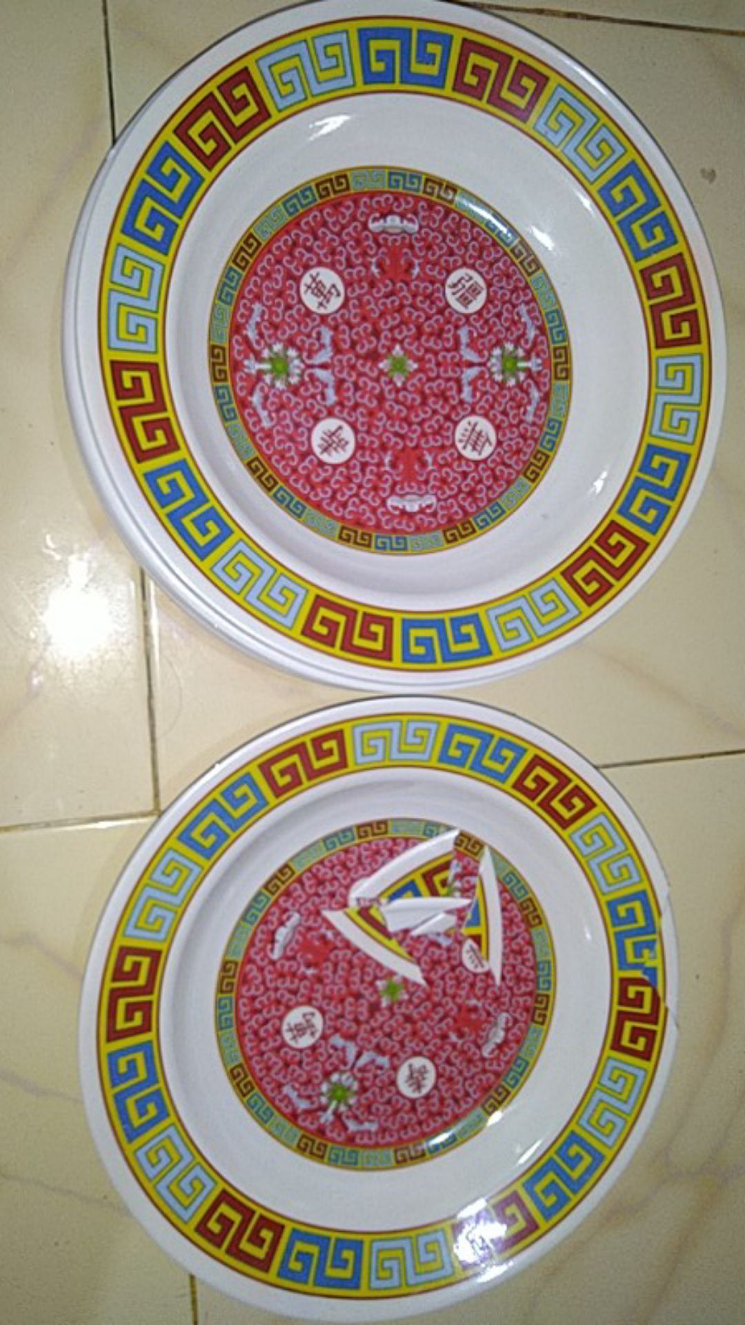 12 Pcs Piring Melamine Motif3