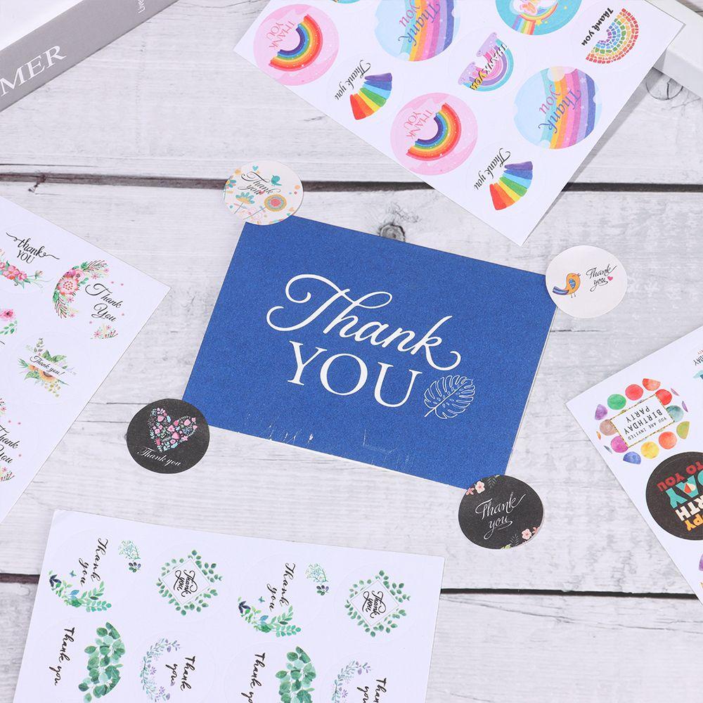 Populer Stiker Ucapan Terima Kasih Sovenir Pernikahan Paket Dekorasi Perlengkapan Alat Tulis Label Segel Gift Lable