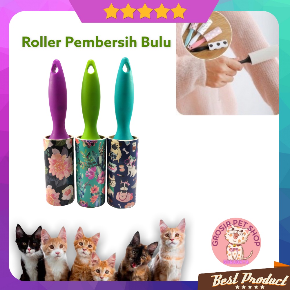 Roller bulu /  Roller pembersih bulu kucing yang menempel pada baju