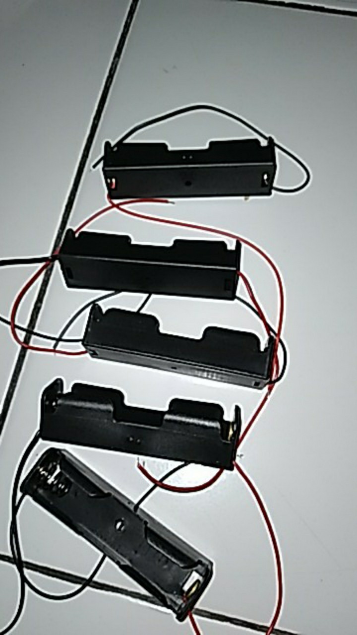 1x 2x 3x 4x 18650 Battery Case Holder 3.7v Plastic Battery Storage Box Case Holder Leads With Storage Box With Wire Lead