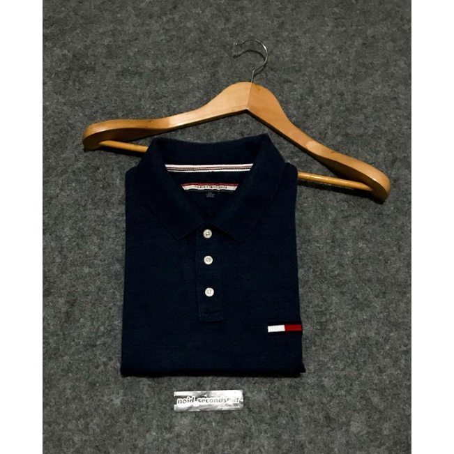 POLO SHIRT KAOS KERAH TOMMY HILFIGER BIG LOGO SECOND