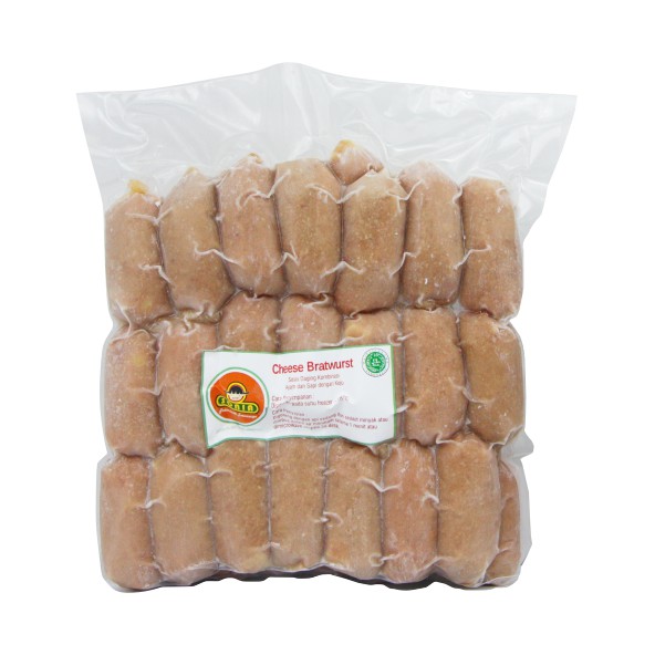 

Sosis SONIA Keju - Cheese Bratwurst 28/25 (1 Kg) - isi 40 pcs