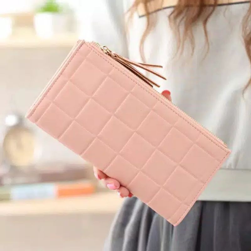 Dompet Lipat Wanita Dompet Dua Sleting Dompet Fashion Murah