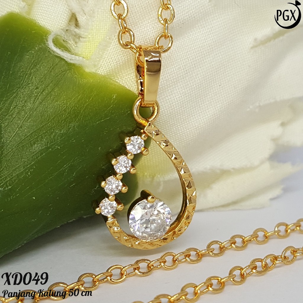 PGX Kalung Wanita Xuping Aksesoris Fashion Perhiasan Lapis Emas Premium - XD049