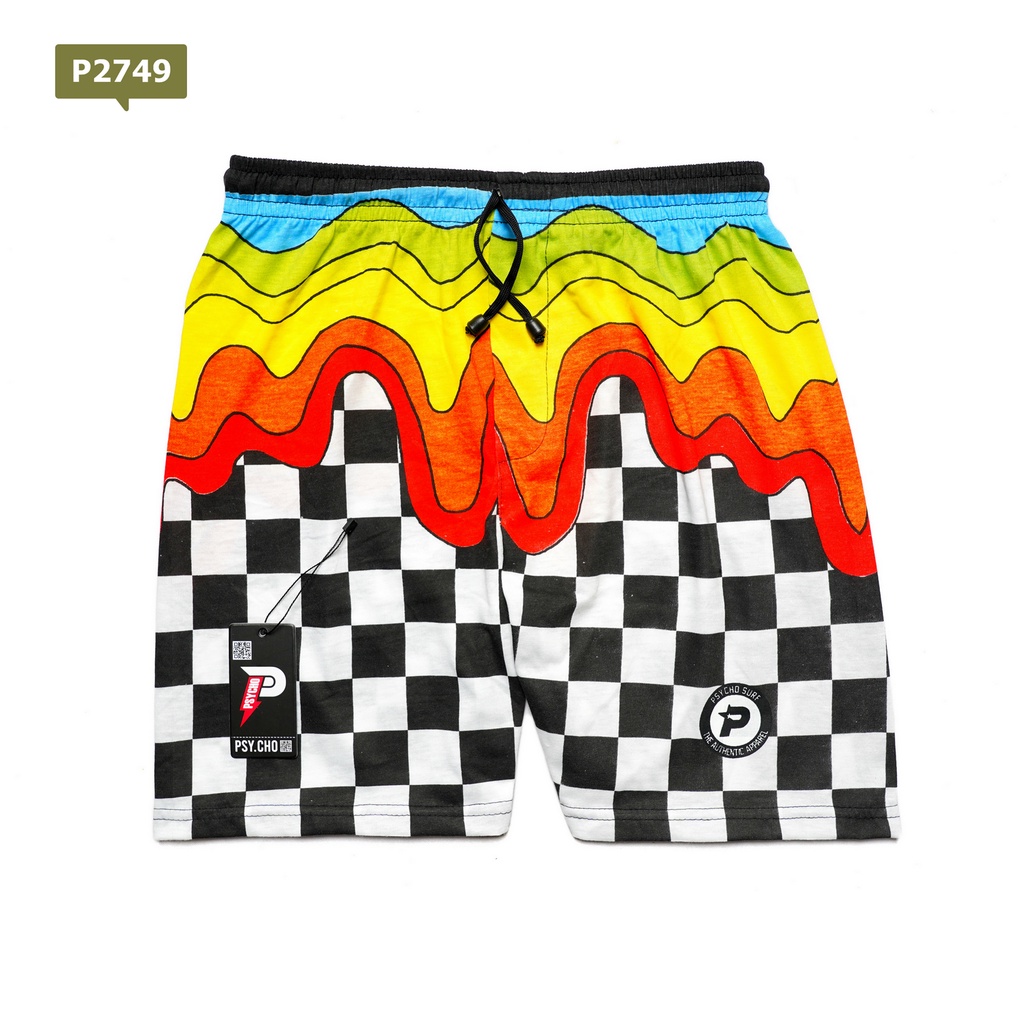 BEST SELLER - BOXER PRIA WANITA CELANA PENDEK GROSIR KOLOR PANTAI-DBM-X49