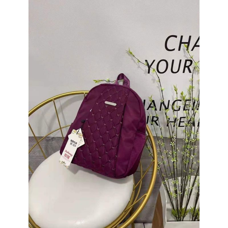 Ready... Tas Ransel Wanita Motif Embos Tas Import bahan Parasut