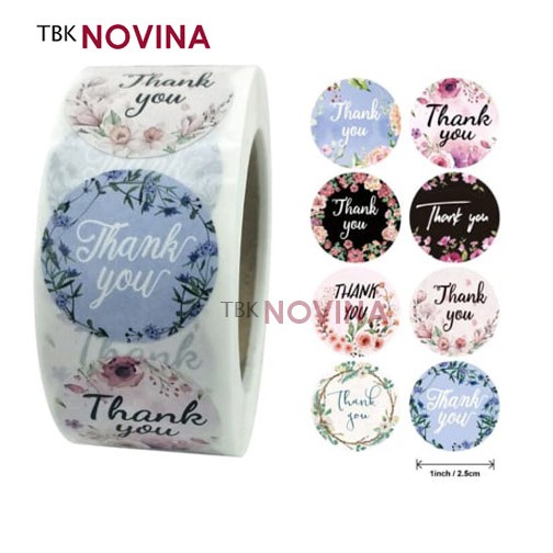 [KODE 28] Stiker Thank You / Label Segel Thank You (10 pcs)