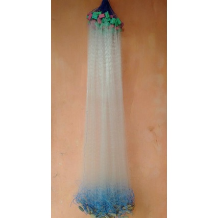 jaring ikan siap pakai ukuran kecil 1 inc panjang 50 meter