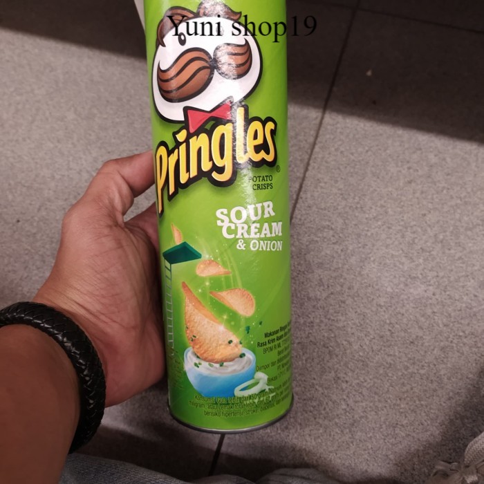 snack pringles sour cream & onion 107gr