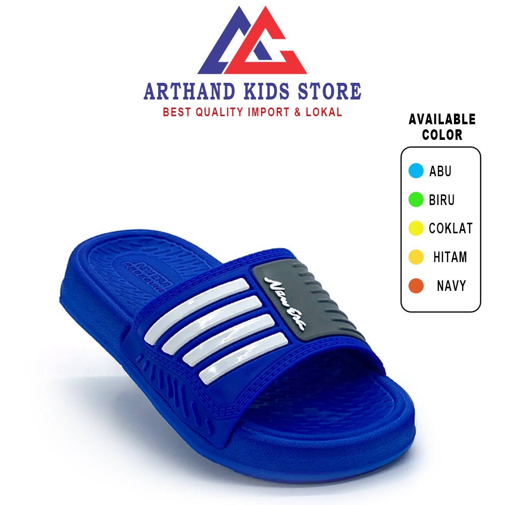 Arthand01 - Sandal Selop Anak Laki-laki New Era Profound Model Garis