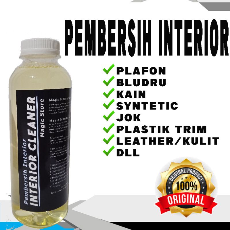 Pembersih Interior Mobil,Interior Cleaner, Pembershih jok plafon, doortrim,plastik,dashboard