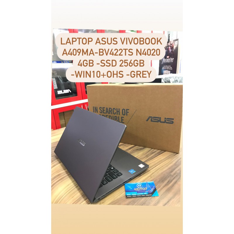 Laptop Asus VIVOBOOK A409MA-BV422TS N4020 4GB -SSD 256GB -WIN10+OHS -GREY