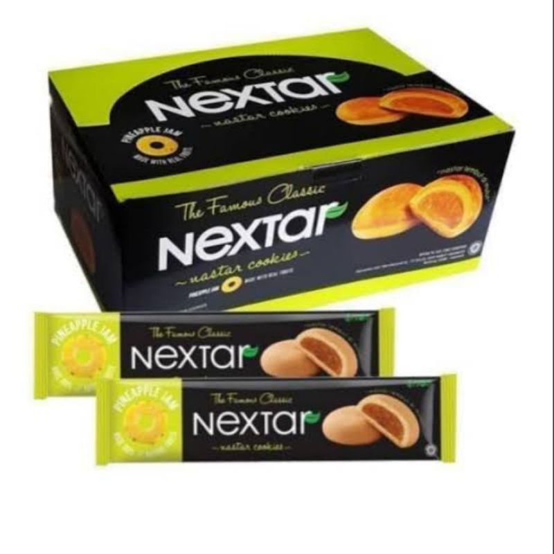 Nabati nextar brownies Nanas dan Coklat cemilan enak dan murah (10pcs x 34gr)