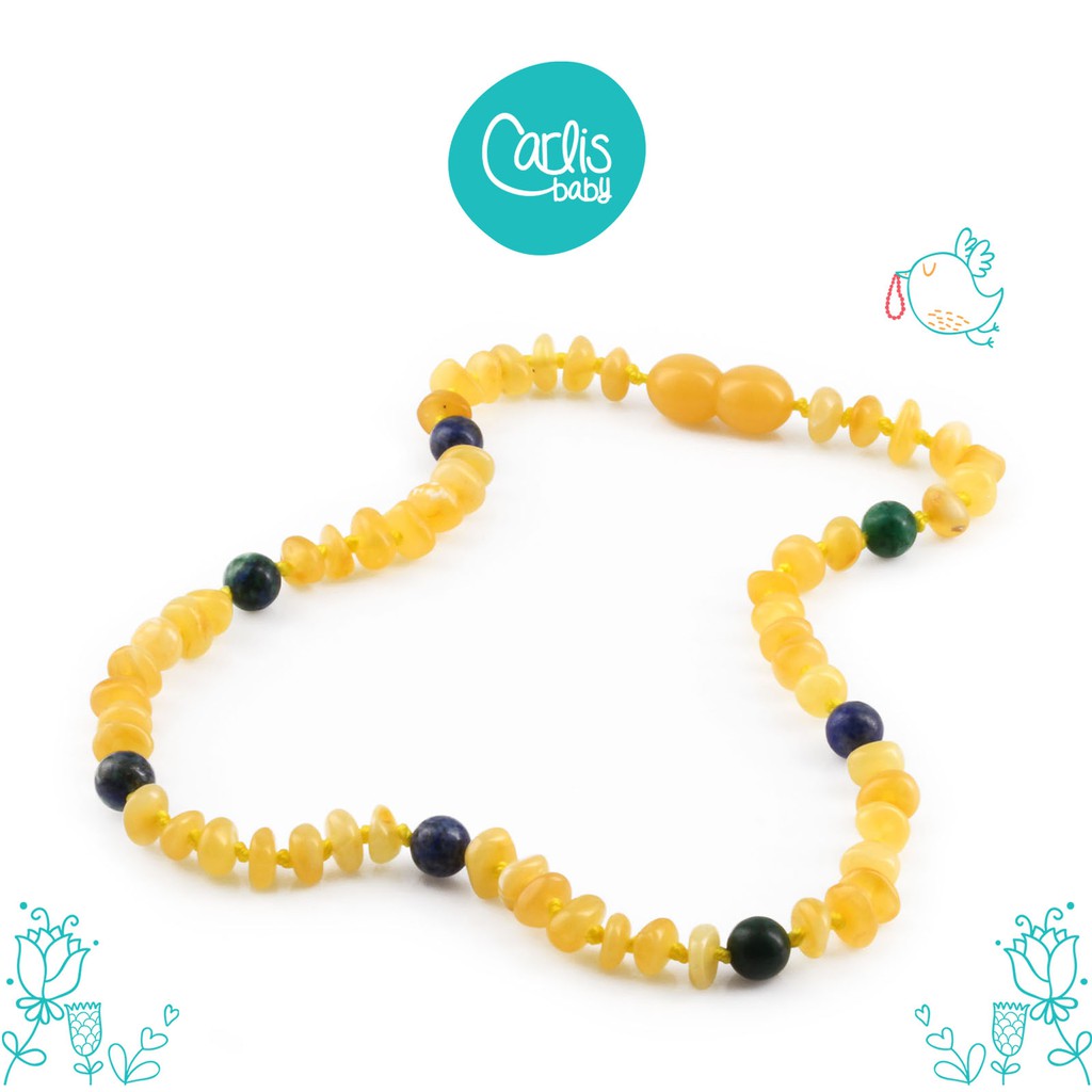 AGL44 Kalung Amber Tumbuh Gigi Bayi By Carlis Baby