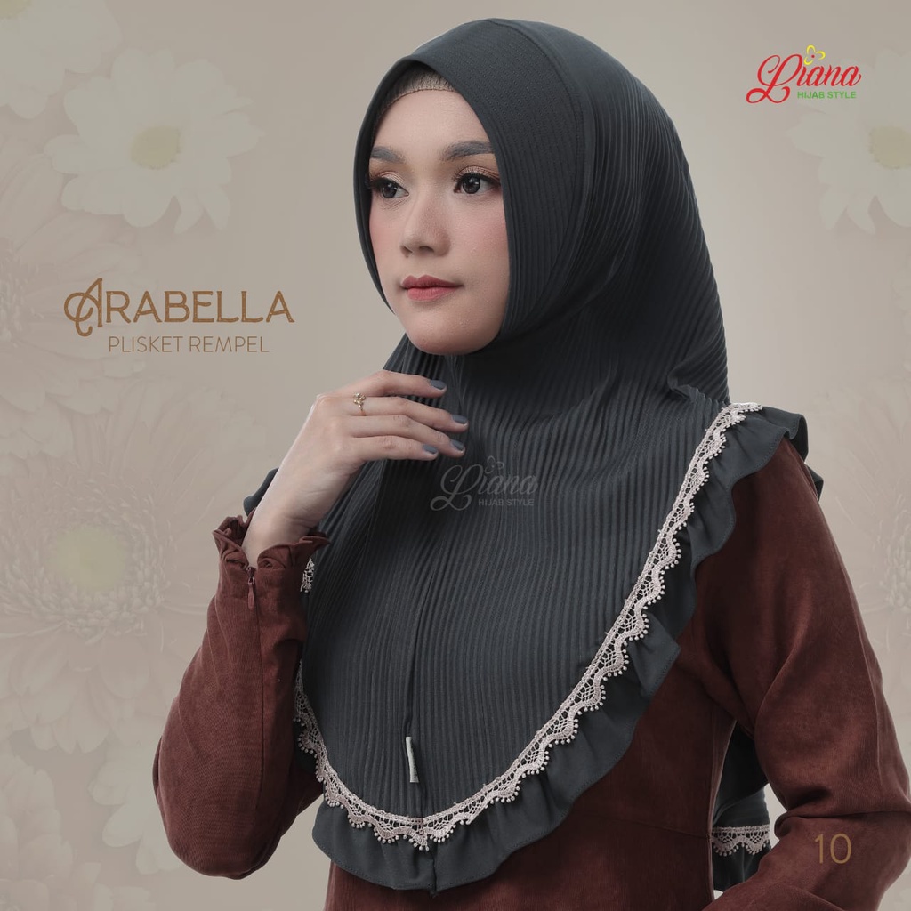 Jilbab Instan Arabella Ori Liana Hijab-ABU TUA
