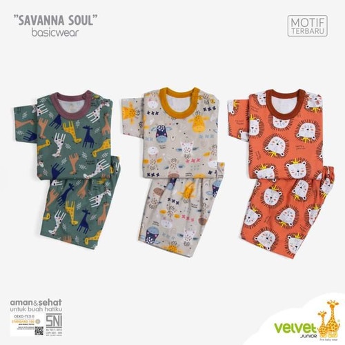 Velvet Junior Series Savana Soul Oblong Pendek - Pendek