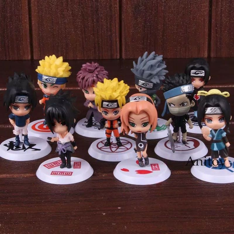 Figure Naruto 1 Set isi 10 Pcs