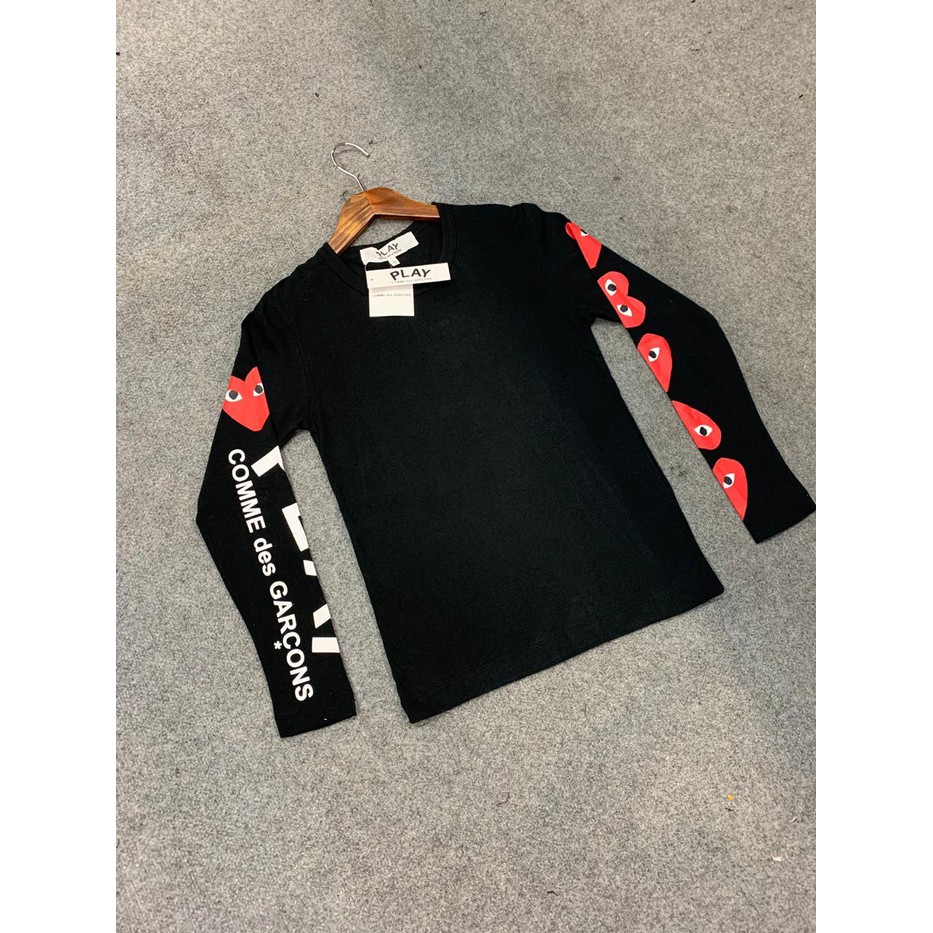 cdg long sleeve black