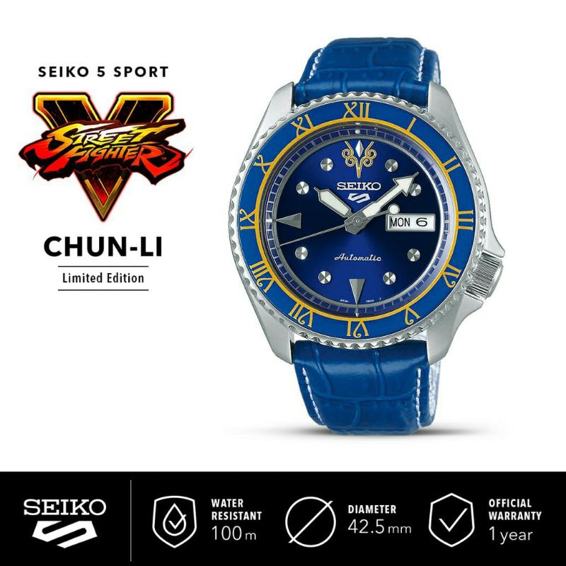 JAM TANGAN STREET FIGHTER V RYU KEN LIMITED EDITION JAM TANGAN SEIKO WATER RESIST