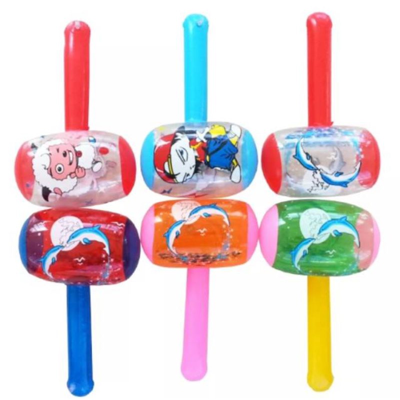 mainan balon palu krincingan