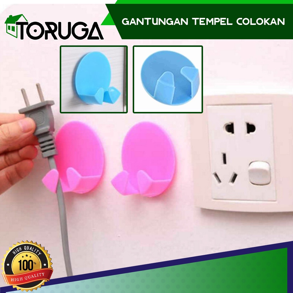 HOOK TEMPAT GANTUNGAN KABEL LISTRIK PENGAMAN CANTOLAN HOLDER TEMPEL