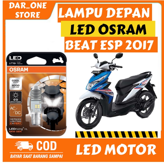 LAMPU DEPAN LED MOTOR HONDA BEAT ESP 2017 ORIGINAL OSRAM