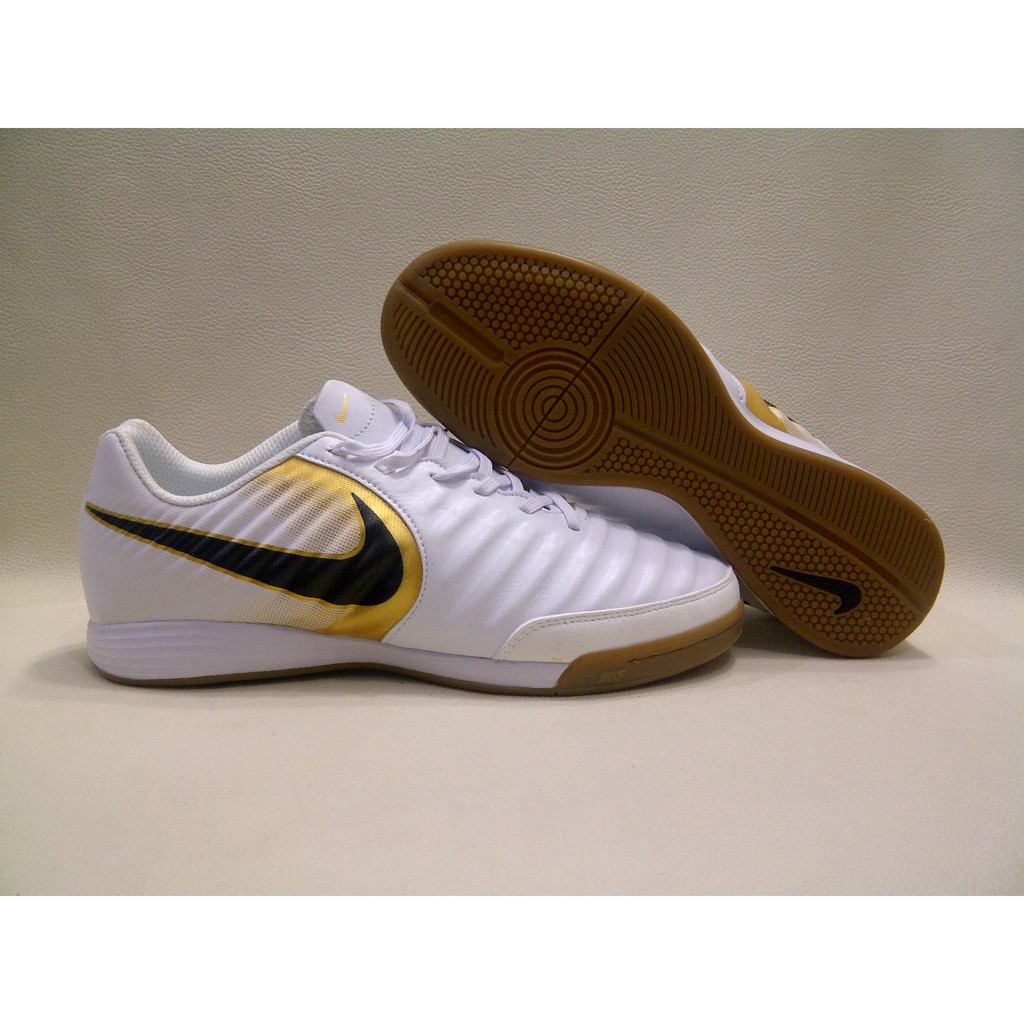  Sepatu  Futsal Nike  Tiempo X Legend VII White  Gold IC 