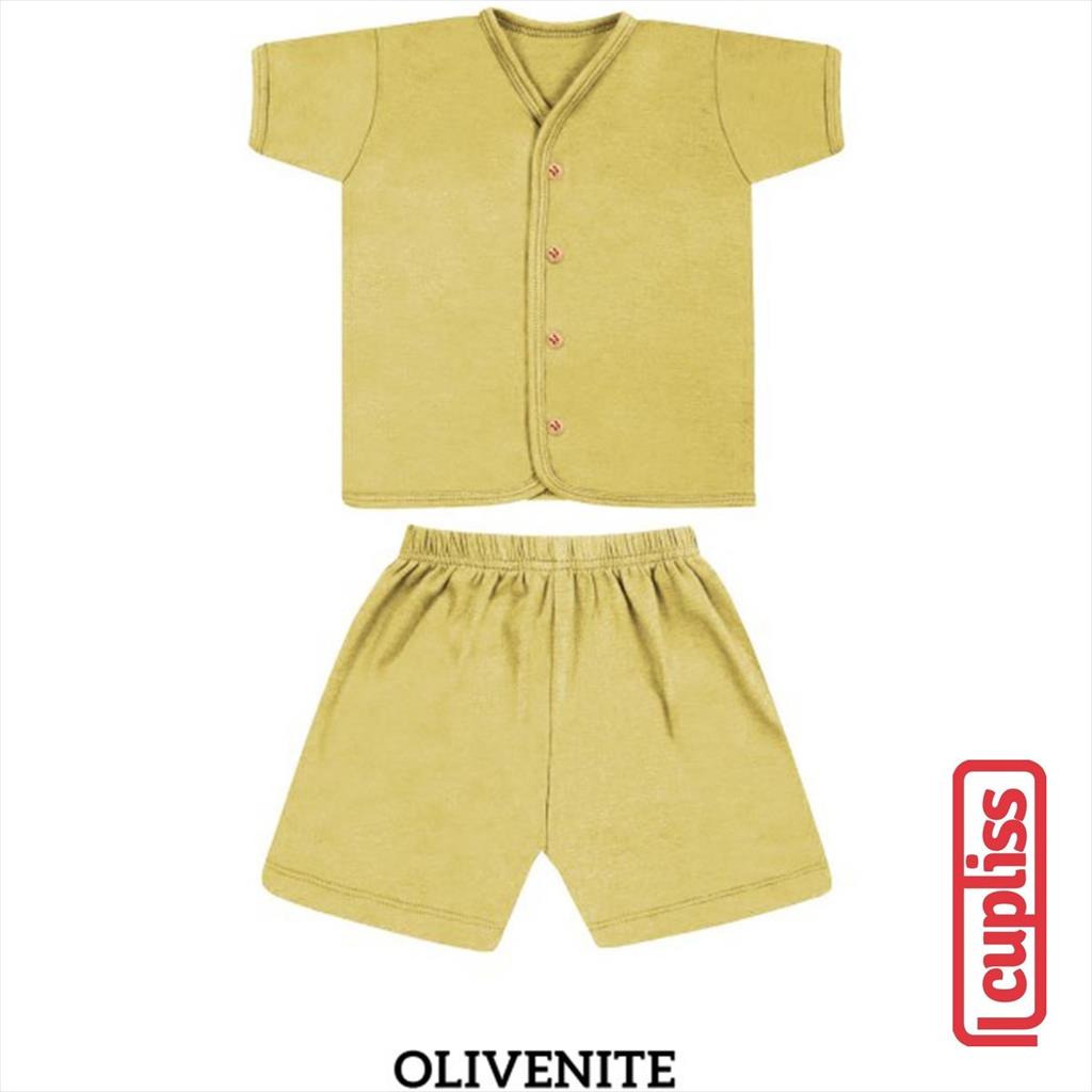 Olivenite Little Palmerhaus Button Tee Short Sleeve Baju Bayi