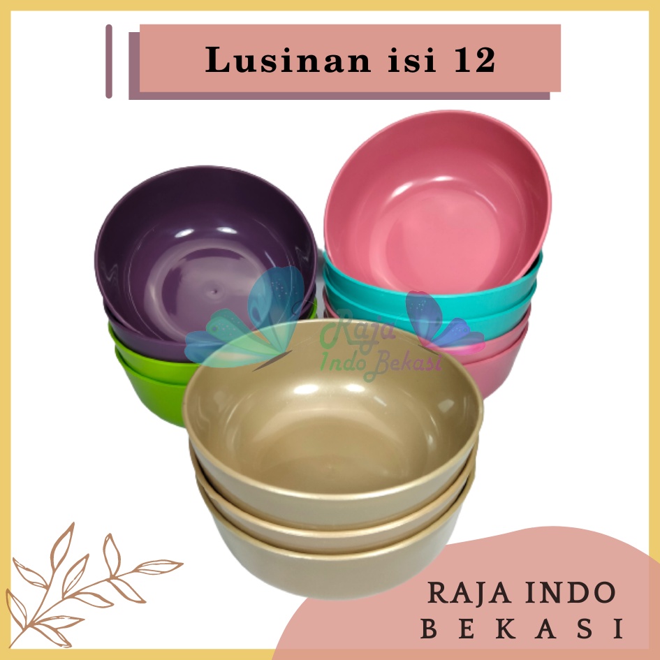 LUSINAN Mangkok Plastik Rara Mangkok Plastik 6 Inch Murah No BPA Free Baskom Mangkok Mangkuk Sup Saj