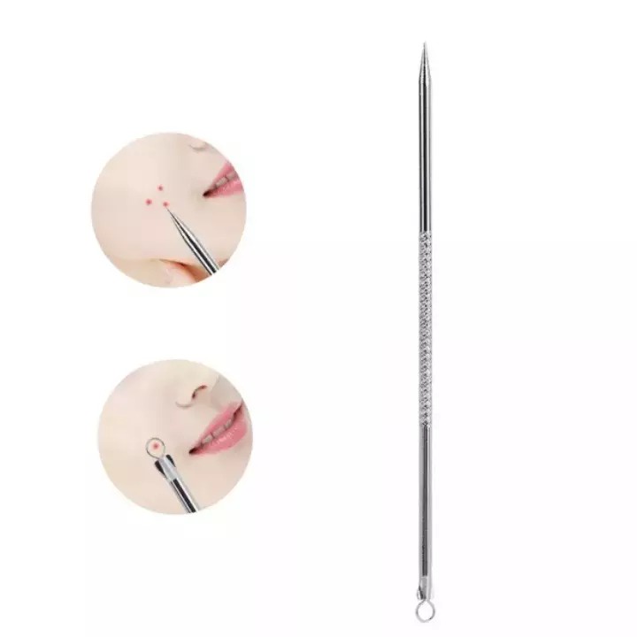 Komedo Extractor Manual Pencetan Jerawat Komedo Pimple Blackhead Popper Acne Alat Pengeluar Pencet Jarum Pinset Jerawat Isi 2 Pcs