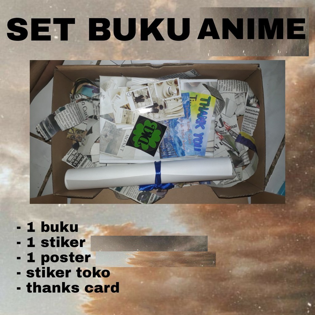 

Set Buku Anime Ukuran 1/2 HVS