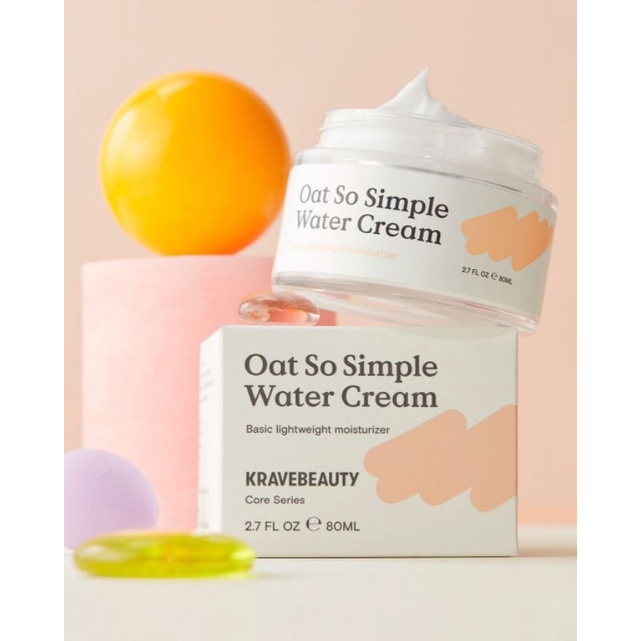 ORI 🇰🇷 KRAVE BEAUTY Oat so simple water cream 80ml / KRAVEBEAUTY Original / Moisturizer